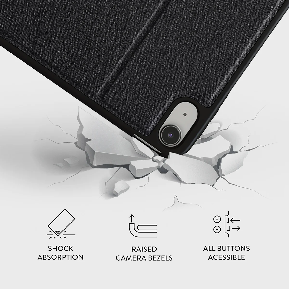 White Noise - iPad 10.9 (10th Gen) Case - Image 4